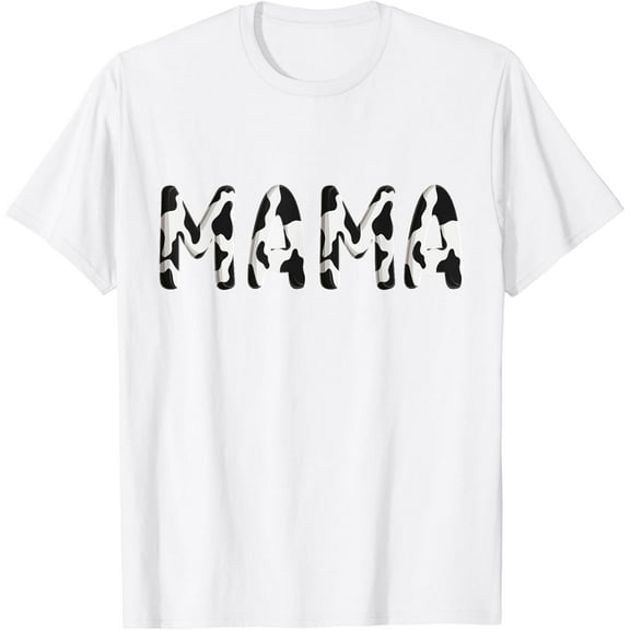 Cow Mama Birthday Family Matching Mothers Day Boy Girl Farm T-Shirt100% cotton