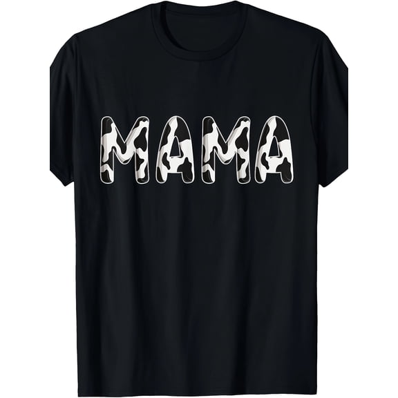 Cow Mama Birthday Family Matching Mothers Day Boy Girl Farm T-Shirt