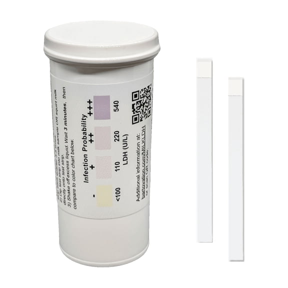 Cow Milk LDH Test Strips for Mastitis [Vial of 50 Tests]