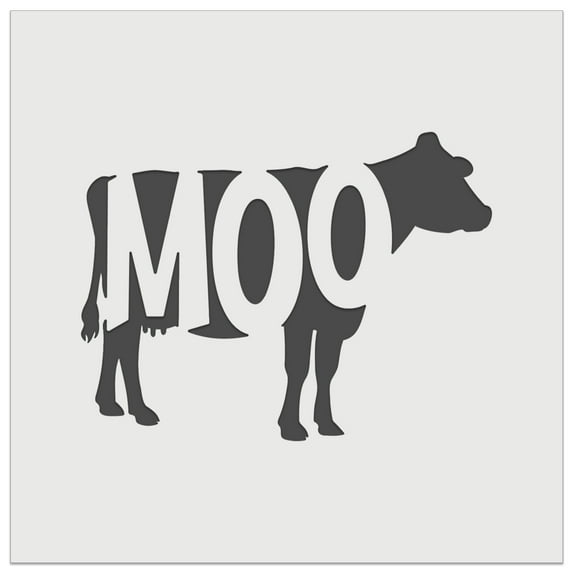 Cow Moo Farm Animal DIY Cookie Wall Craft Stencil - 3.5 Inch
