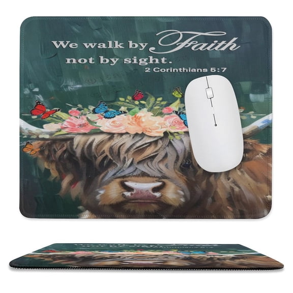 Cow Mouse Pad Rectangular Non-Slip Rubber Mousepad Laptop Office Computer Decor Cute Desk Accessories Customized Design Mouse Pad 10"x12"