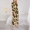 thumbnail image 1 of Cow Pajamas Lady Animal Print Trendy Leisure Sleepwear Autumn 2 Pieces Vintage Oversize Graphic Pajamas Set, 1 of 7