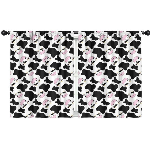 Cow Pattern Blackout Kids Curtains,Childrens Insulated Curtains Set Of 2,Bedroom Essentials,Toddler Room Decor 42x54in(106x137cm)