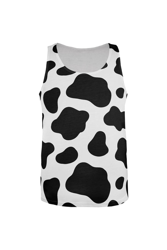 Cow Pattern Costume All Over Mens Tank Top Multi MD