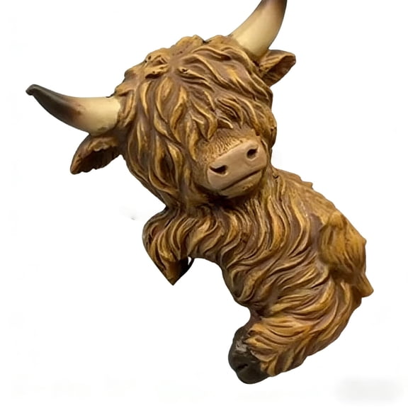 Cow Planter,Cow Head Hanging Planter Decorative Animal Wall Planter Resin Flower Pot Ornament for Succulents Plants Home Office Desk Garden Decor