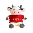 thumbnail image 1 of Cow Plush-Cute Huggable Stuffed Animals, 9" Dressed in Fashionable Clothes Cow Plushie Toys Birthday Party Thanksgiving Christmas Gifts, 1 of 6