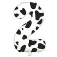 Cow Print Balloon Birthday Decorations Supplies Theme Number Balloons
