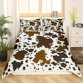 thumbnail image 1 of Cow Print Bedding Set Adult Women Brown Highland Cow Print Comforter Cover for Boys Girls Western Room Decor Duvet Cover Wild Animal Farmhouse Milk Cow Print Bedding Collections,, 1 of 4