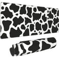 thumbnail image 1 of Cow Print Black and White Large Mouse Pad XL Extended 31.5 x 11.8 in NonSlip Desk Mat with Stitched Edge, Essential Keyboard Pads for Home Gaming Office Work, Add a Unique Farmhouse Style, 1 of 1