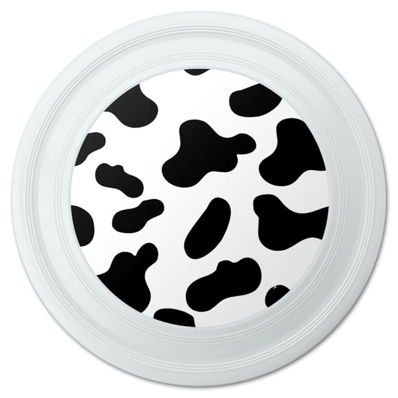 Cow Print Black White Novelty 9" Flying Disc
