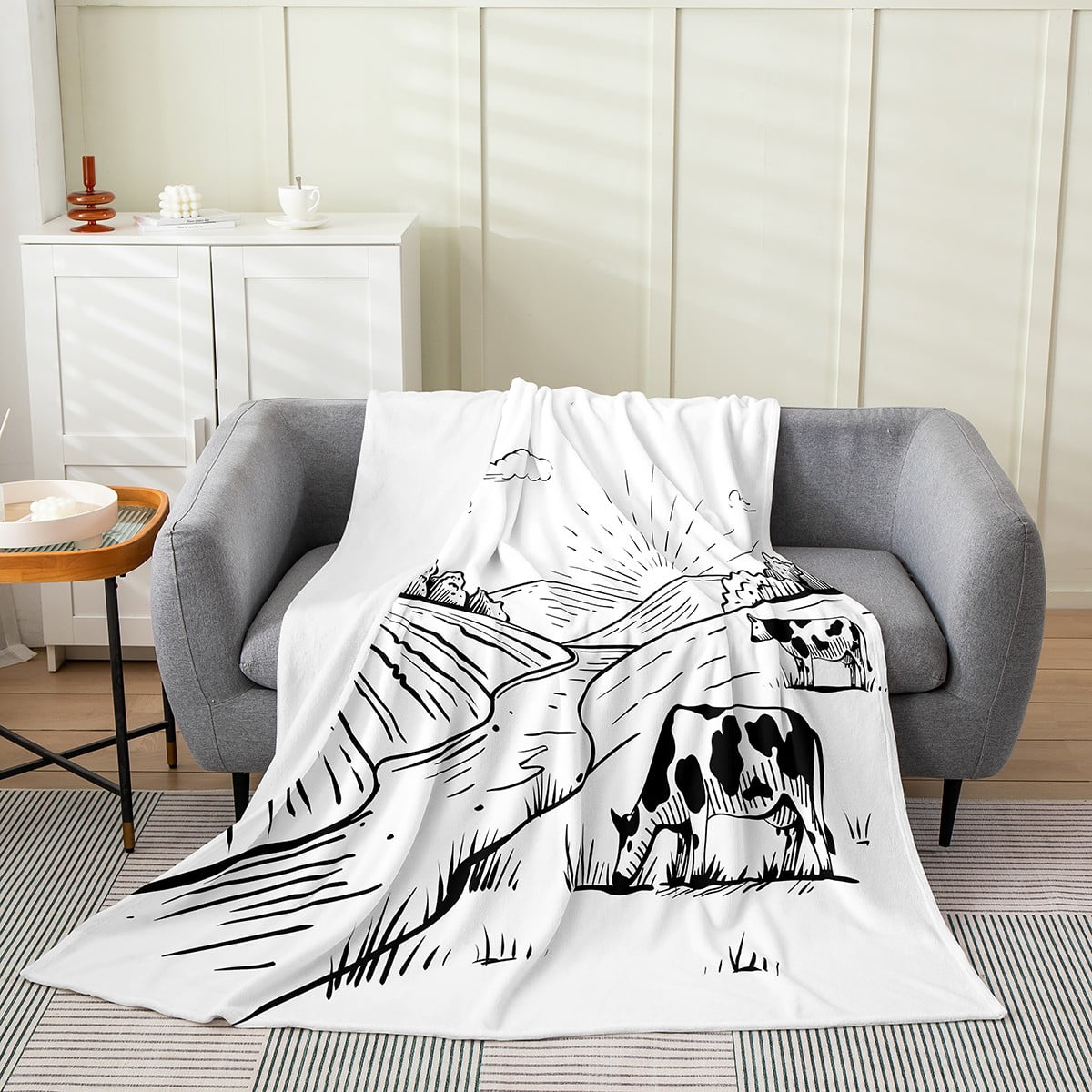 Cow Print Blanket