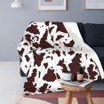 thumbnail image 1 of Cow Print Blanket Comfort Warm Cow Throw Blanket Soft Stuff Decor Gifts for Girls Women, 1 of 5