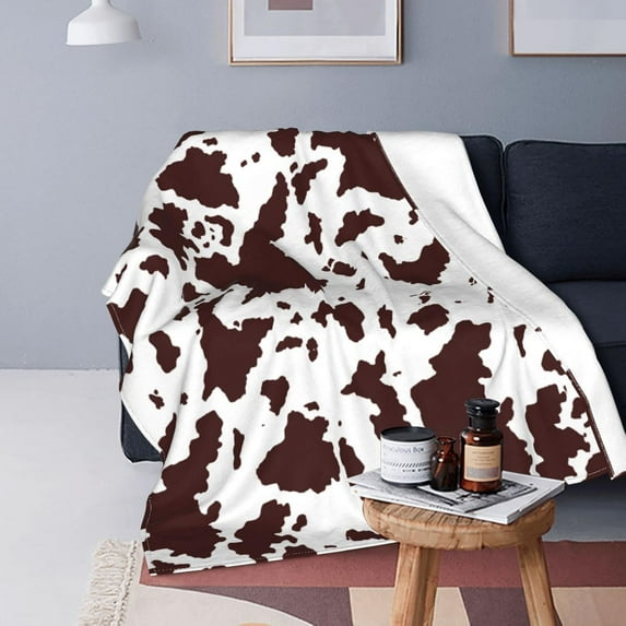 Cow Print Blanket Comfort Warm Cow Throw Blanket Soft Stuff Decor Gifts for Girls Women