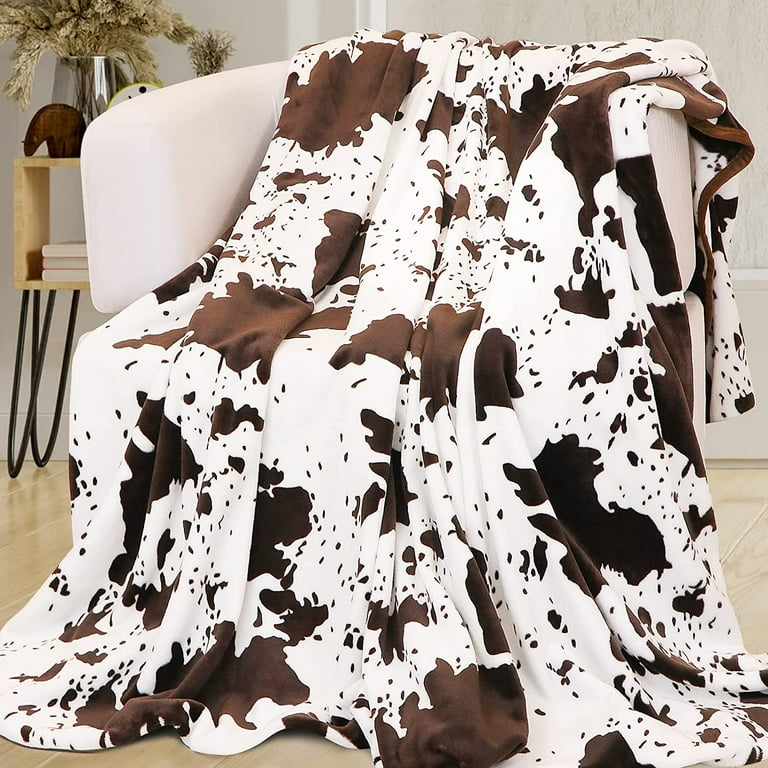 Bed Blanket Fleece Cow Blanket Cow Print Blanket Plush Flannel
