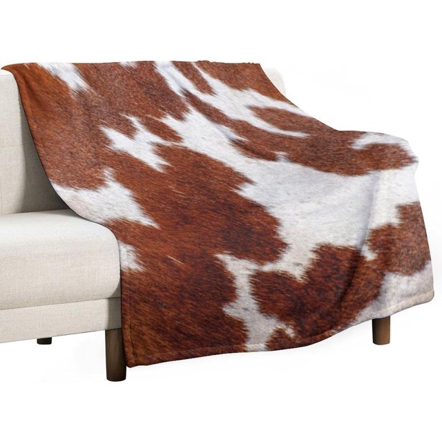 Cow Print Blanket Soft Fleece Flannel Cozy Cute Blankets Warm Plush