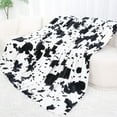 thumbnail image 1 of Cow Print Blanket Twin Size - 300GSM Lightweight Plush Blankets and Throws Blanket Fuzzy Cozy Soft Fleece Cow Print Blankets for Couch, Sofa, Bed, Travel, Camping, (60x80 in), 1 of 5