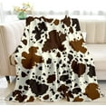 thumbnail image 1 of Cow Print Blankets and Throw, Cow Blanket for Adults,Cowhide Blanket for Girls, Cute Blankets for Teen Girls, Toddler Blanket for Kids, Cow Baby Blanket Cow Stuff for Women Highland Cow Decor 50"x 60", 1 of 6