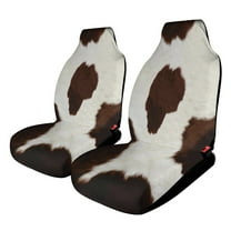 Cow Print Car Seat Covers,Universal Auto Front Seats Protector Fits for Car,SUV Sedan,Truck