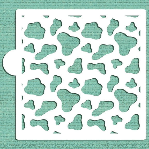Cow Print Cookie and Craft Stencil CM191 by Designer Stencils