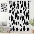 thumbnail image 1 of Cow Print Curtains Western Animal Black and White Cute Nursery Kids Cowhide 42x84 Inch Rod Pocket for Bedroom Living Dining Room Decor Window Drapes Treatment Fabric 2 Panels, 1 of 6