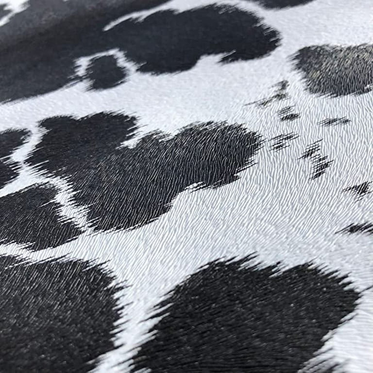 Poly/Cotton Twill Cow Print Black/White, Medium Weight Twill Fabric, Home  Decor Fabric