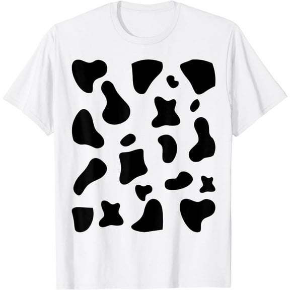 Cow Print Halloween Costume Cow Animal T-Shirt mens t shirt，white，women，funny，misfits，men，journey，t-shirt