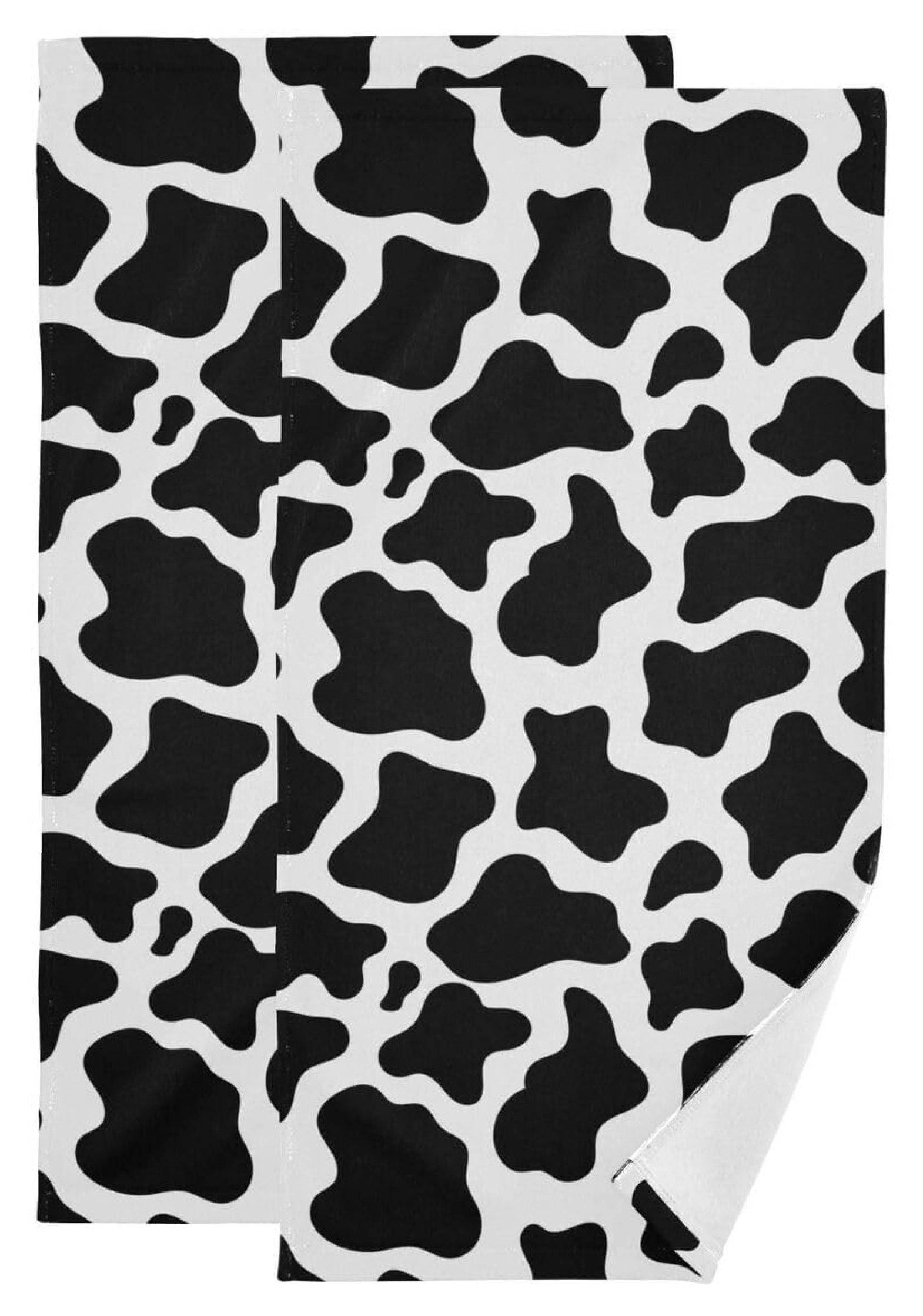 cow-print-hand-towels-for-bathroom-set-of-2-seamless-animal-skin