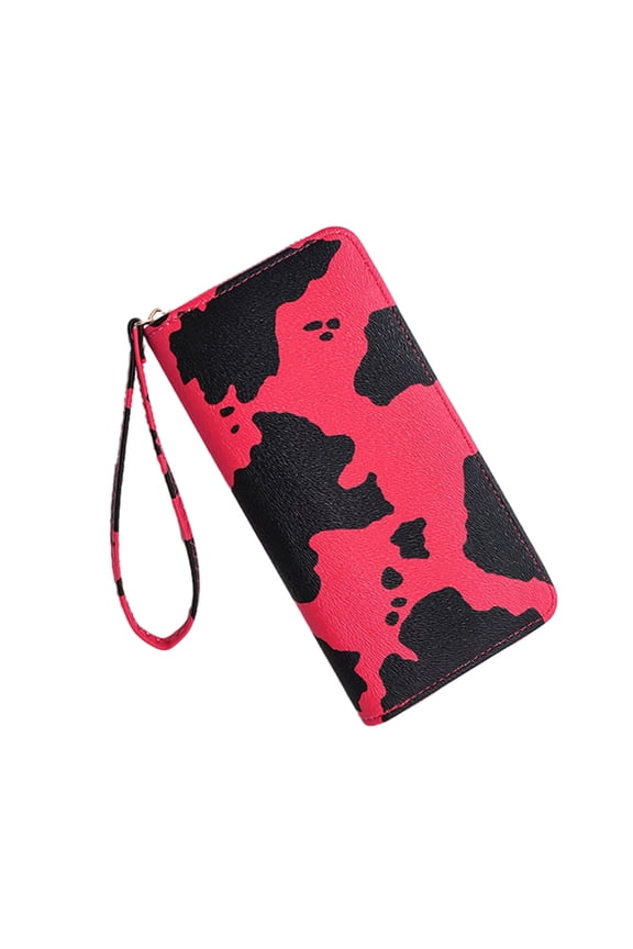Cow Print Handbag Wallet Card Holder Display Your Taste Wherever You Go