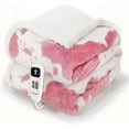 thumbnail image 1 of Cow Print Heated Throw Blanket Electric Blanket-Heating Blanket Throw with 10 Heat Levels & 10 Hours Auto-Off, Cozy Soft Fleece Sherpa, Washable, 50 x 60 Inches Cow Print Pink, 1 of 8