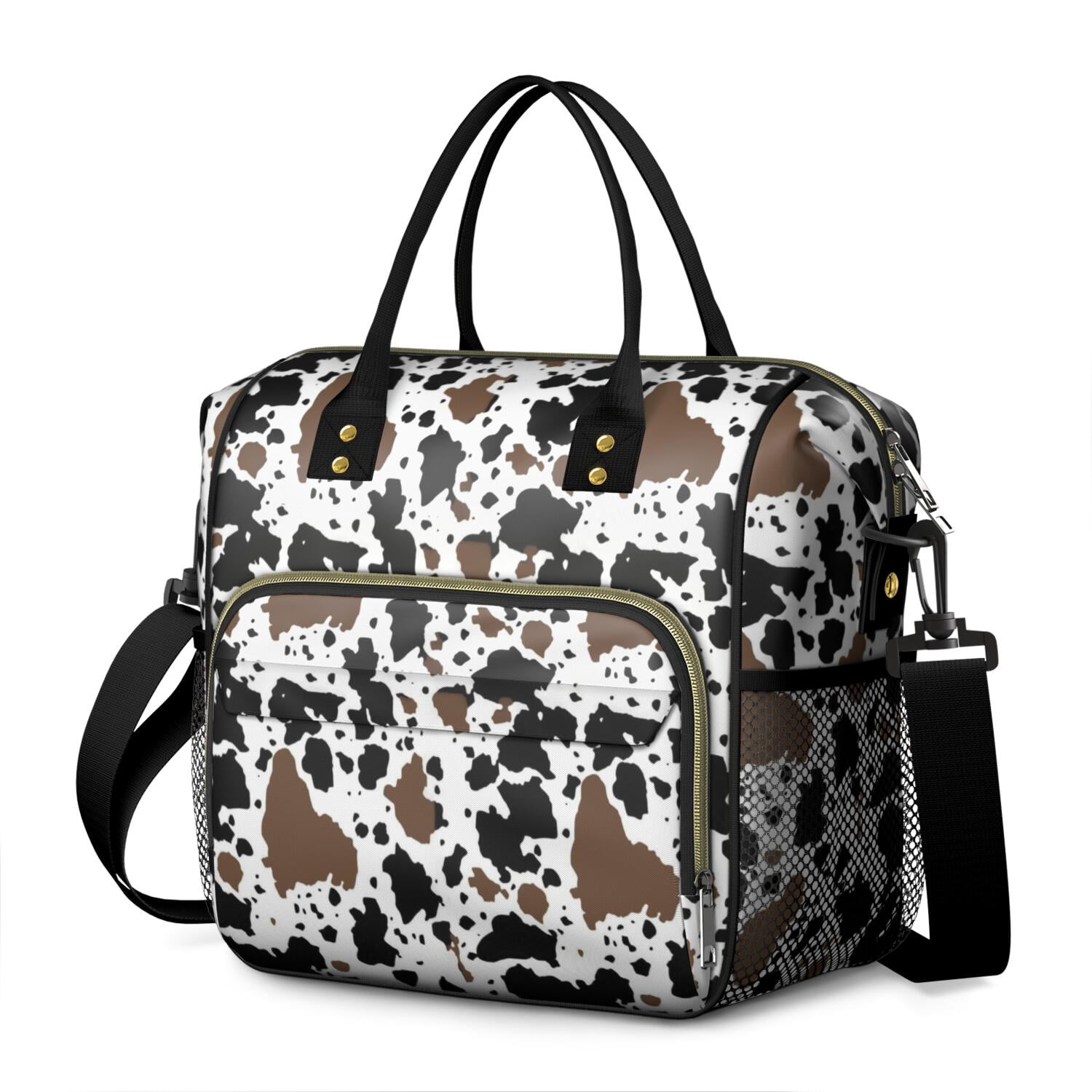 Cow Print Lunch Box for School,Insulated Large,Lunch Bag,Loncheras Para Mujer,Leakproof Lunch Bag for School,Beach,Travel,Picnic,Camping