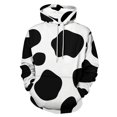 thumbnail image 1 of Cow Print Men's Women Vintage 3D Hooded Sweatshirt - All-Season Loose Fit Streetwear, 1 of 6