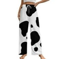 thumbnail image 1 of Cow Print Pajama Pants Loose Pajamas Female Breathable Home Trousers Leisure Sleeping Pants Large Size, 1 of 6