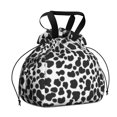 thumbnail image 1 of Cow Print Pattern Drawstring Insulated Lunch Bag for Women, Stain-Resistant Large Lunch Tote with Multi-Pockets for Work Office, 1 of 6