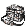 thumbnail image 1 of Cow Print Pattern Insulated Lunch Box for Women Men, Medium Leakproof Cooler Bag with Adjustable Strap, 10"x6.7"x8", 1 of 6