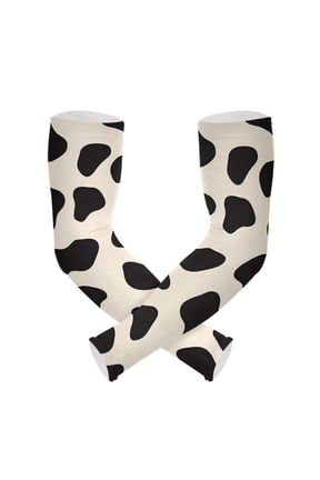 Cow Print Pattern UV Protection Cooling Arm Sleeves, Compression Sun Sleeves for Men Women Sports