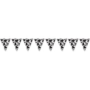 Cow Print Pennant Banner Party Accessory (1 count) (1/Pkg)
