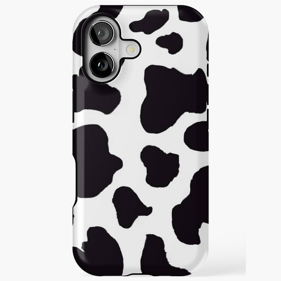Cow Print Retro Animal Pattern Minimal Artistic Artwork iPhone Case 17 16 15 14 13 12 11 Pro Max