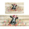 thumbnail image 1 of Cow Print Rugs for Kitchen Floor, Farmhouse Kitchen Mats Cushioned Anti Fatigue 2 Piece Set, Kitchen Mat Set of 2 and Kitchen Rug Washable for Home Kitchen Decor 17"x30"+17"x47", 1 of 1