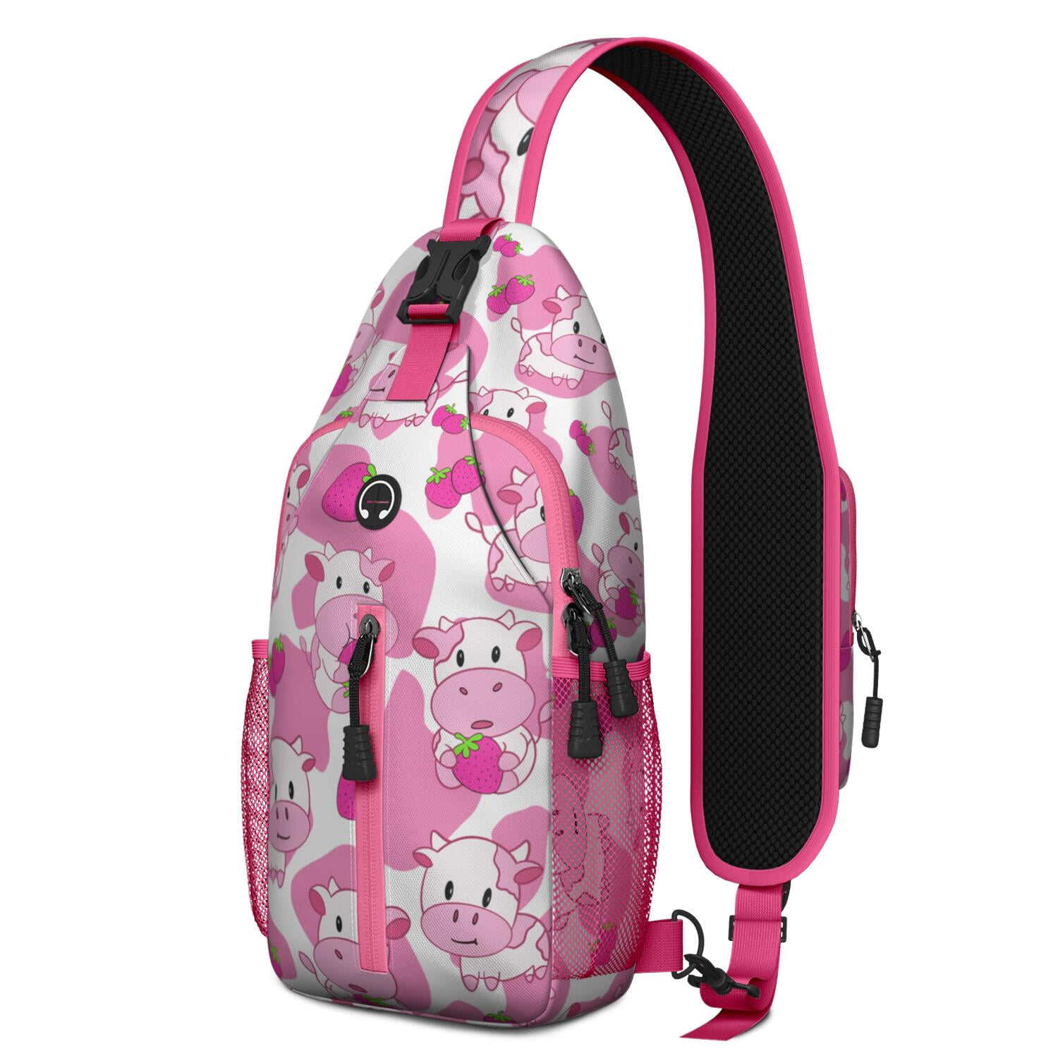 Rmqsyhfz Cute Duck Print Sling Backpack - Adjustable Crossbody Daypack For Hiking & Travel - View #8
