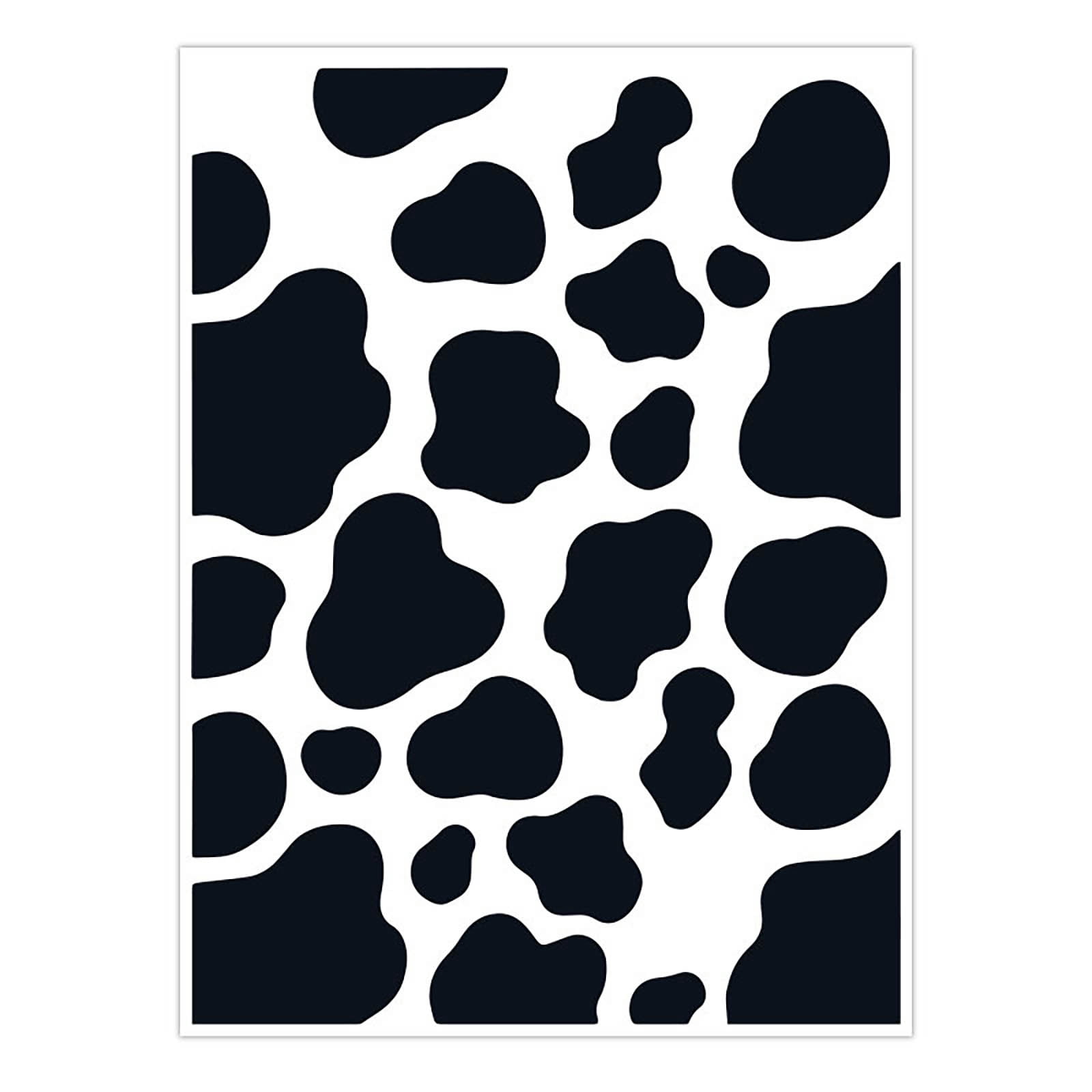 Cow Print Stickers Black and White Vinyl Decals for Laptop Water Bottle ...