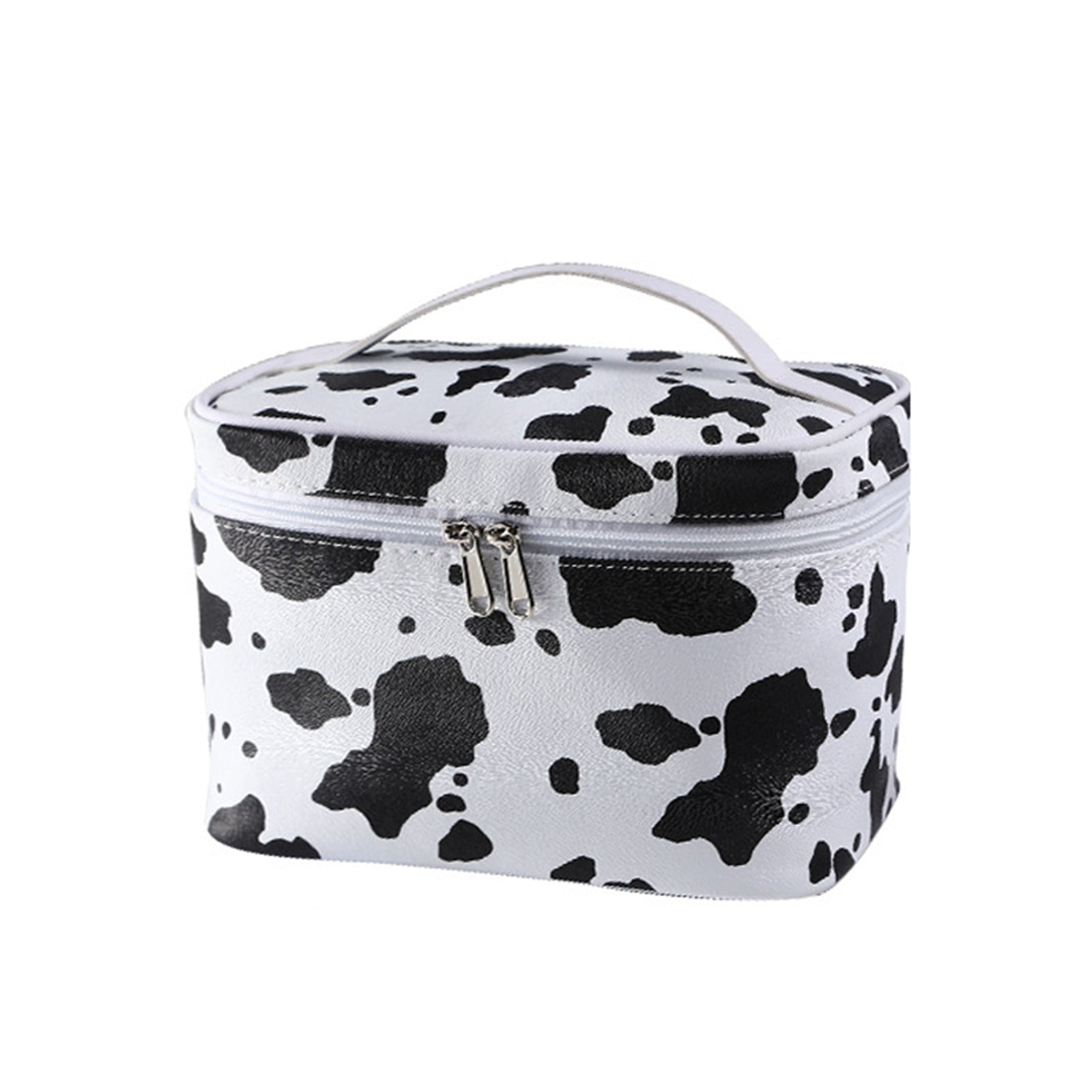 Cow Print Storage Bag - Cosmetic & Large Square Shape Organizer for ...