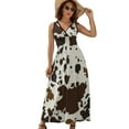thumbnail image 1 of Cow Print Textures Sleeveless Dress Summer Women Clothes Dress for Pregnant Women Dresses, 1 of 9