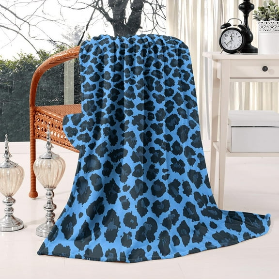 Cow Print Throw Blanket - Soft Warm Fleece Blankets for Bedroom Couch & Sofa - Blanket Gift for Woman Kid Girl 50x60 Inches
