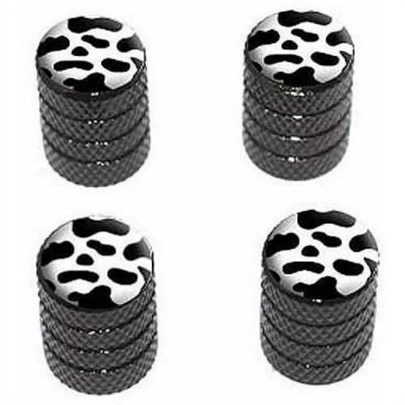 Cow Print Tire Rim Wheel Aluminum Valve Stem Caps, Multiple Colors