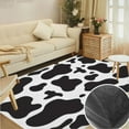 thumbnail image 1 of Cow PrintÂ&nbsp; Adult Home Decor Bedroom Living Room Crystal Velvet Carpet Yoga Mat Game Room Carpet, 1 of 5