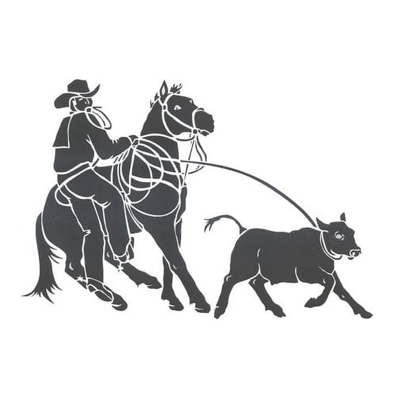 Cow Roping Wall Stencil - DEE652 by DeeSigns