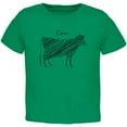 thumbnail image 1 of Cow Scribble Drawing Kelly Green Toddler T-Shirt - 4T, 1 of 1