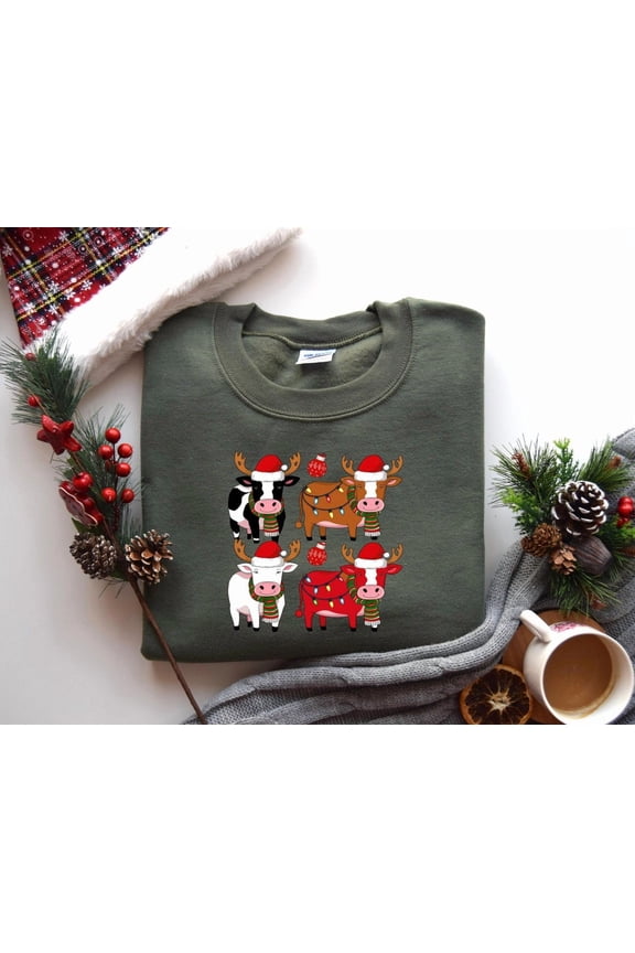 Cow Season T-Shirt, Farm Animal Season Shirt, Cow Lover, Season Cow T-Shirt, Crewneck, Womens Season Tee, Cow Shirt, F5908
