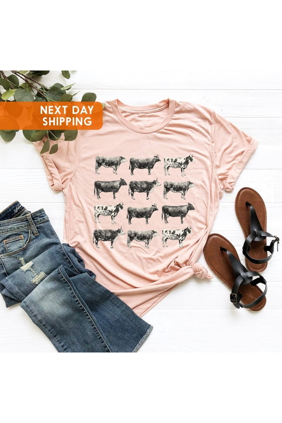 Cow Shirt, Vintage Western Wear, Farm Animal Shirt, Bull Cottagecore Shirt, Bull Shirt, Cottage Core, Aesthetic Shirt Sweatshirt All Size S-5XL