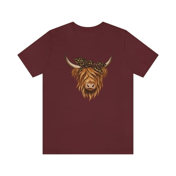 Cow Shirt for Women Funny Highland Cow Shirt Casual Farm Life T-Shirt